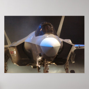 F-35 Fighter-flygplan i gemensam Strejka Poster