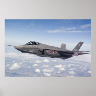 F-35 flygplan för blixt II Poster