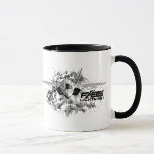 F-35 för Ringerkaffe för blixt II mugg