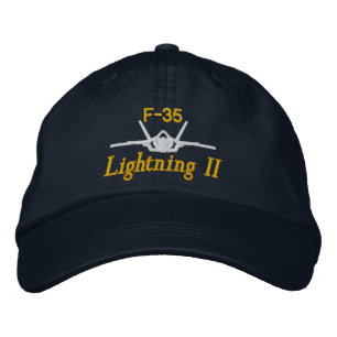 F-35 Golf Hat Broderad Keps