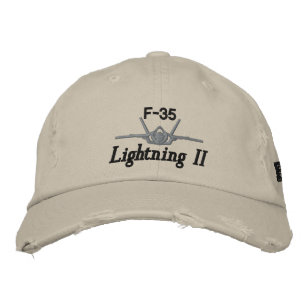 F-35 Golf Hat Broderad Keps