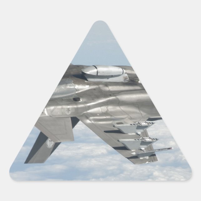 F-35 Lightning II Triangelformat Klistermärke (Framsida)