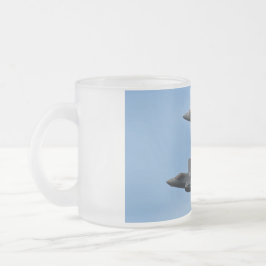 F-35 och F-22 Fighter Jet Frostad Glasmugg