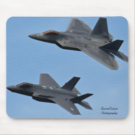 F-35 och F-22 Fighter Jet Musmatta