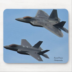 F-35 och F-22 Fighter Jet Musmatta