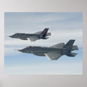 F-35A Blixt II Fighters gemensamma Strejka Poster