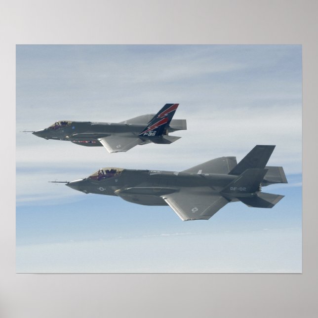 F-35A Blixt II Fighters gemensamma Strejka Poster (Framsidan)
