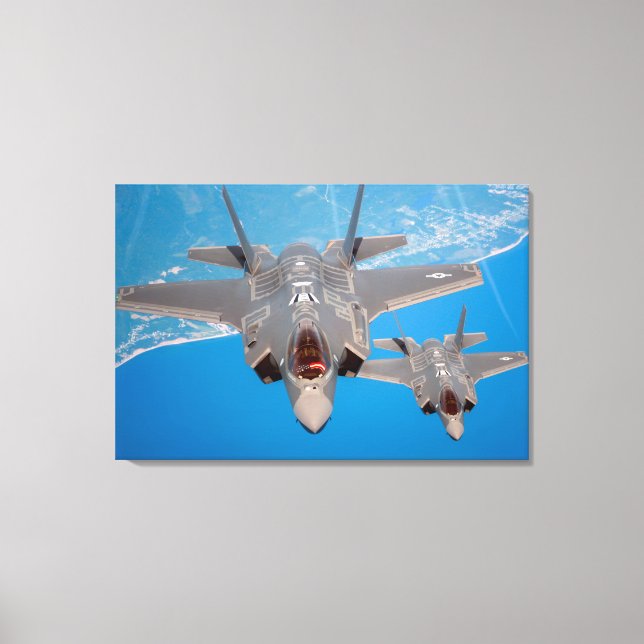 F-35A BLIXTER II 24 x 36 Canvastryck (Framsida)