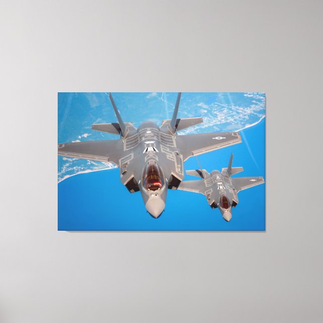 F-35A BLIXTER II 32 x 48 Canvastryck (Framsida)