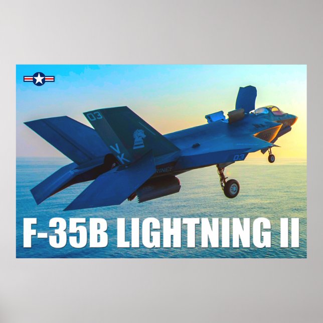 F-35B BLIXTER II POSTER (Framsidan)