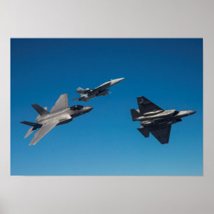 F-35C Blixt II Poster