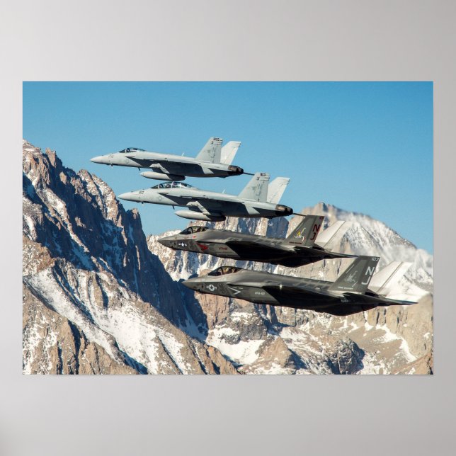 F-35C Blixt II Poster (Framsidan)