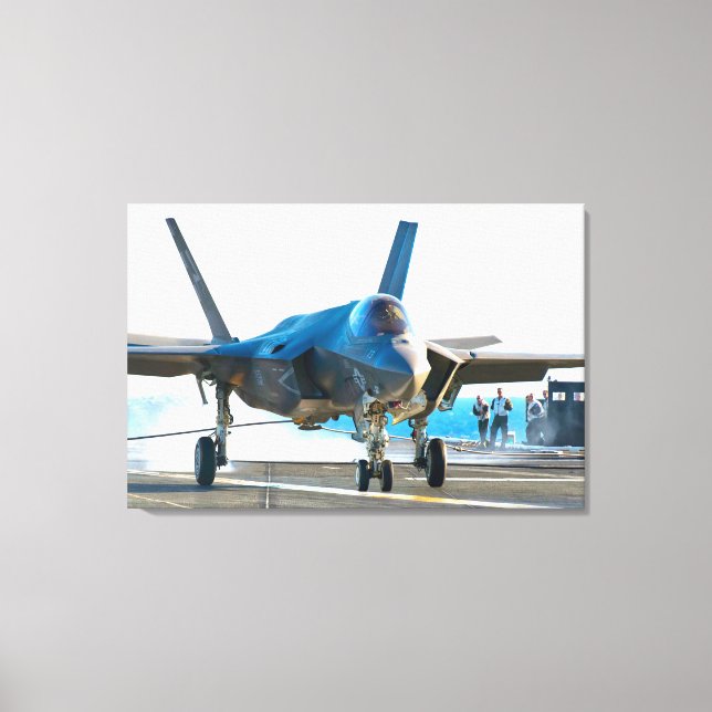 F-35C BLIXTER II 24 x 36 Canvastryck (Framsida)