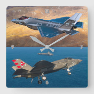 F-35C BLIXTER II FYRKANTIG KLOCKA