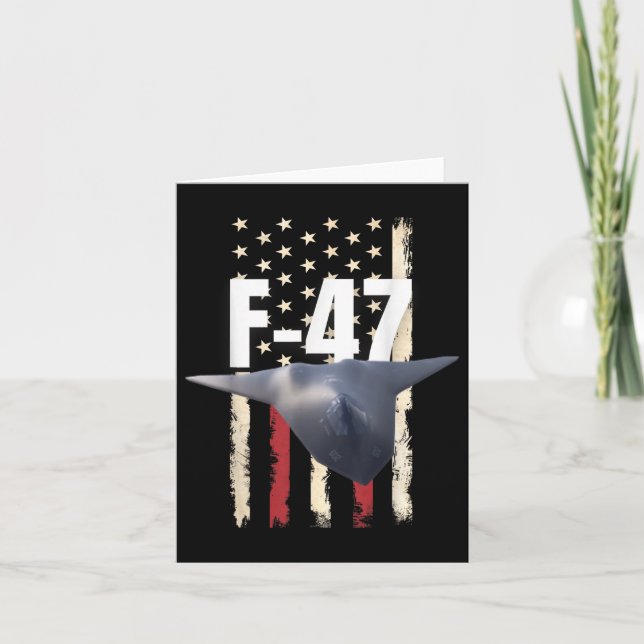 F 47 Fighter Jet F-47 Jet Fighter Aircraft - Offic Kort (Framsida)