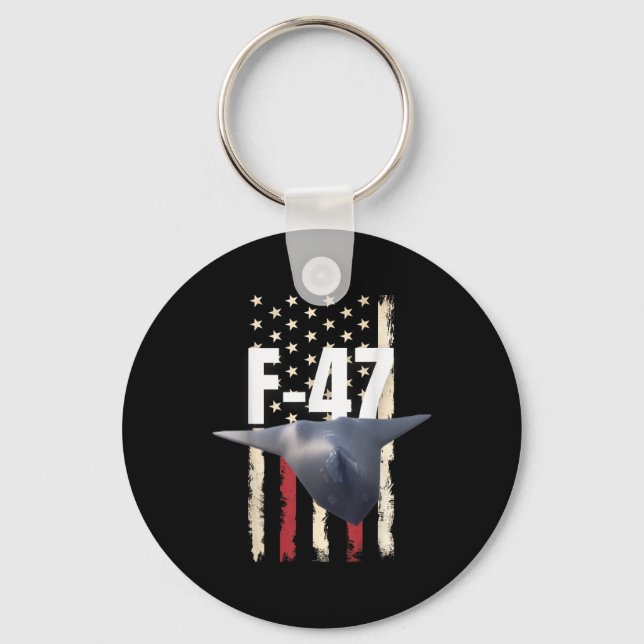 F 47 Fighter Jet F-47 Jet Fighter Aircraft - Offic Nyckelring (Framsida)