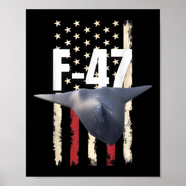 F 47 Fighter Jet F-47 Jet Fighter Aircraft - Offic Poster (Framsidan)