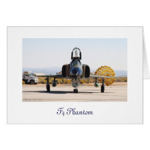F-4 fantom med friktionsbanan, fantom F4 Hälsningskort