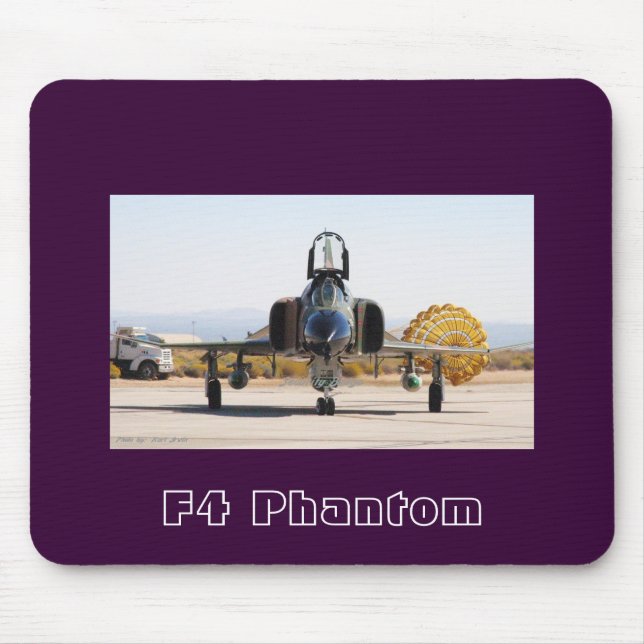 F-4 fantom med friktionsbanan, fantom F4 Musmatta (Framsidan)