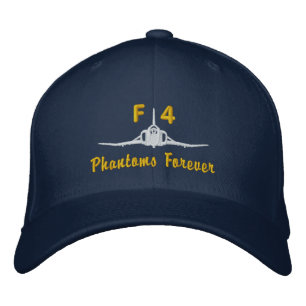 F-4 Golf Hat Broderad Keps
