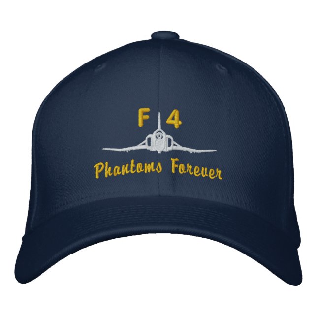 F-4 Golf Hat Broderad Keps (Framsida)