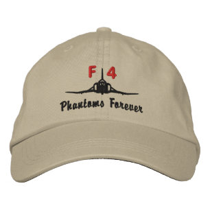 F-4 Golf Hat Broderad Keps