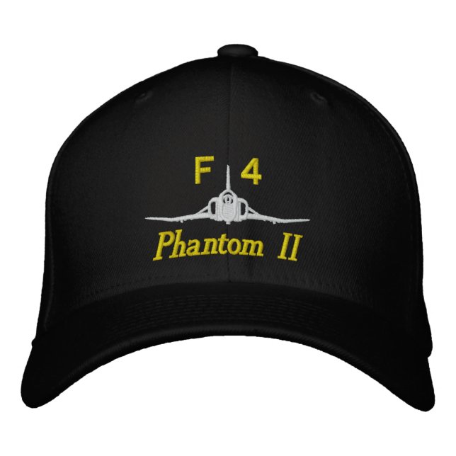 F-4 Golf Hat Broderad Keps (Framsida)