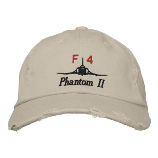 F-4 Golf Hat Broderad Keps