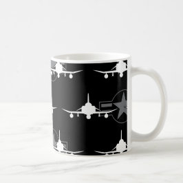F-4 Pantom II Militärt stridsflygplan Jet Kaffemugg
