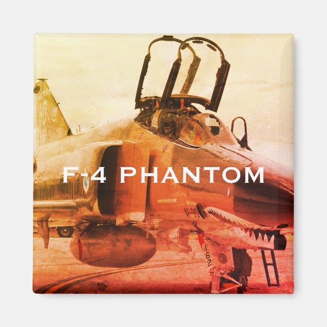 F-4 PHANTOM FIGHTER AIRCRAFT MAGNET (Framsidan)