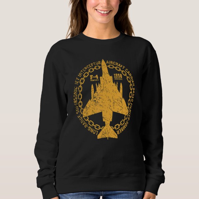 F 4 Phantom II Fighter Bomber Jet Interceptor Airc T Shirt (Framsida)