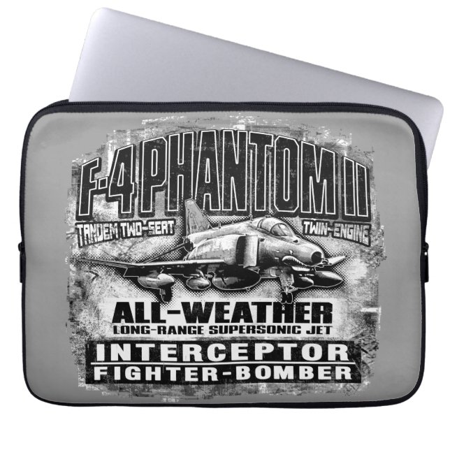 F-4 Phantom II Laptop sleeve Electronics Bag (Framsidan)