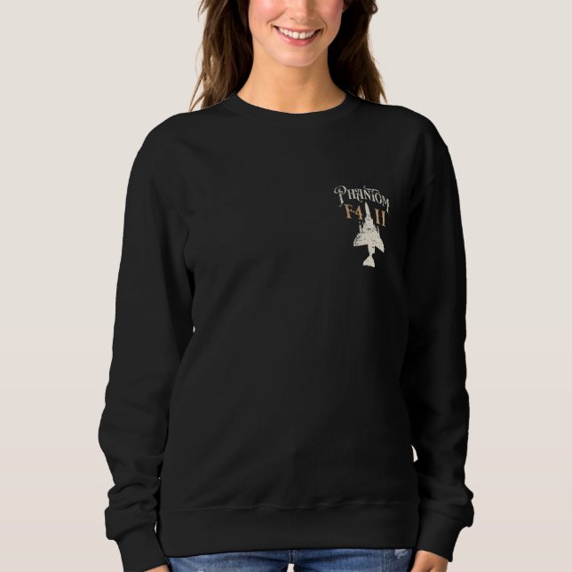 F-4 Phantom II Militära stridsstyrkorna Jet Distre T Shirt (Framsida)
