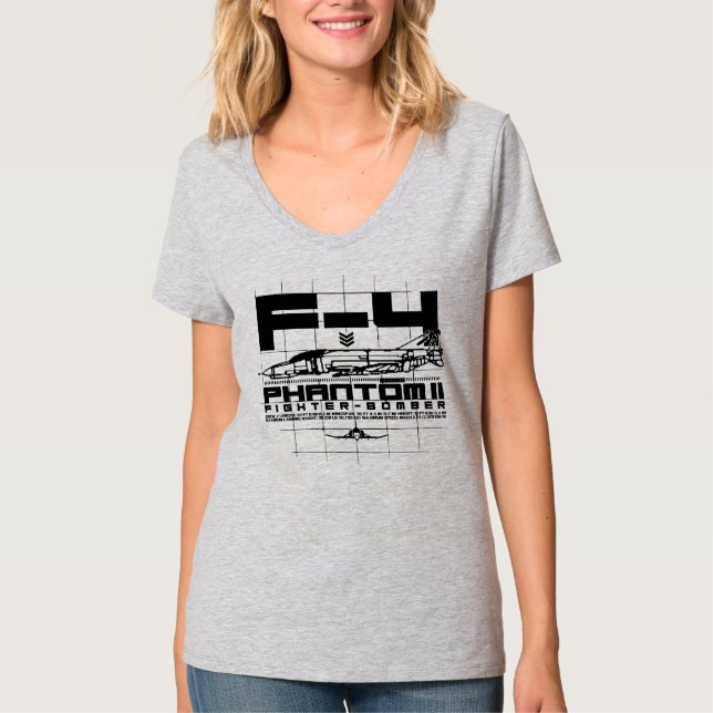 F-4 Phantom II T Shirt (Framsida)