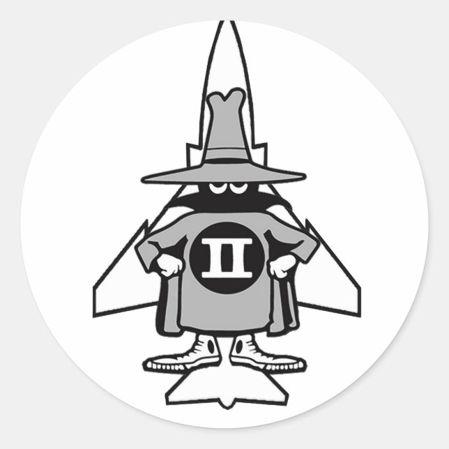 F-4 Phantom Spook Runt Klistermärke (Framsida)