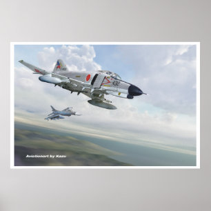 F- 4EJ Phantom II 302 Squadron 2nd Vinge, JASDF Poster