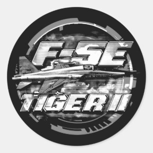 F-5E Tiger II Runt Klistermärke