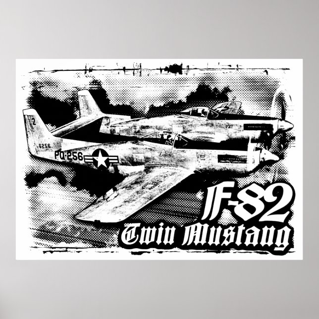 F-82 Twin Mustang Poster (Framsidan)