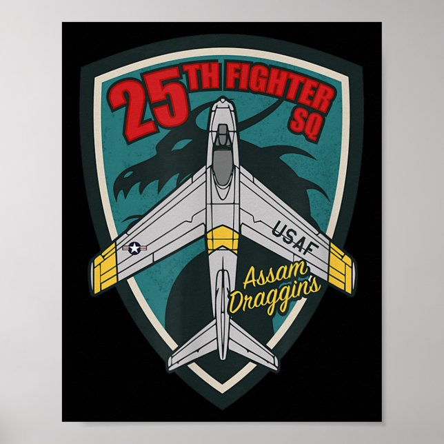 F-86 Saber, 25:e stridskvadronen Poster (Framsidan)