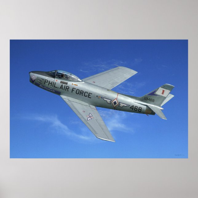 F-86 Saber Jet Poster (Framsidan)