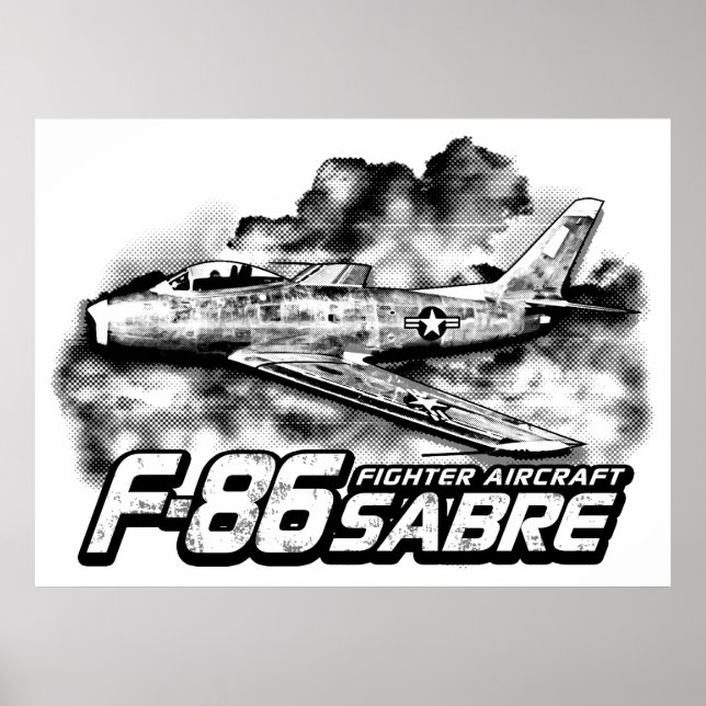 F-86 Saber Poster (Framsidan)