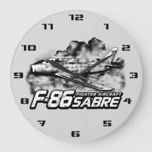 F-86 Saber Stor Klocka
