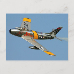 F-86 Saber-vykort Vykort