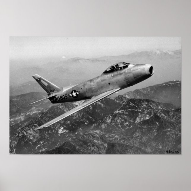 F-86A Saber Poster (Framsidan)