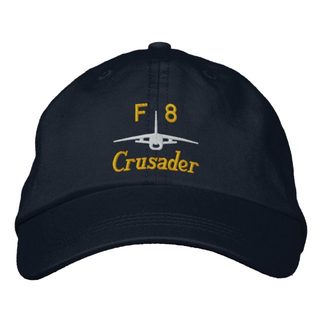 F-8 Golf Hat Broderad Keps (Framsida)
