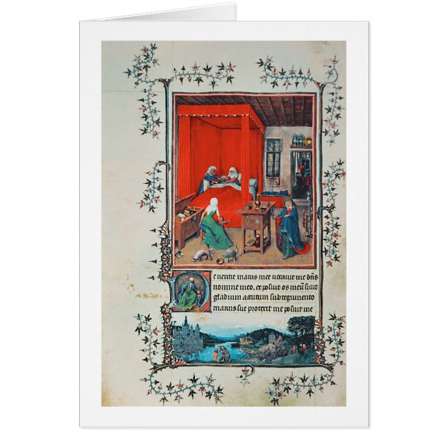 f.93v födelsen av John The Baptist och Baptisen Hälsningskort (Framsidan)