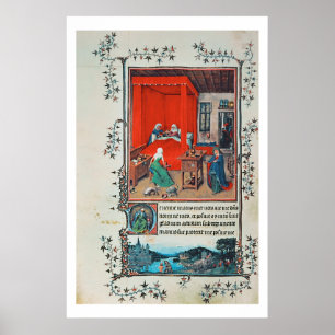 f.93v John Baptists och Baptis födelse Poster