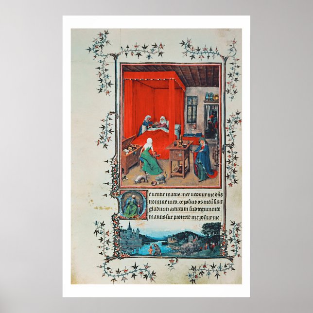 f.93v John Baptists och Baptis födelse Poster (Framsidan)