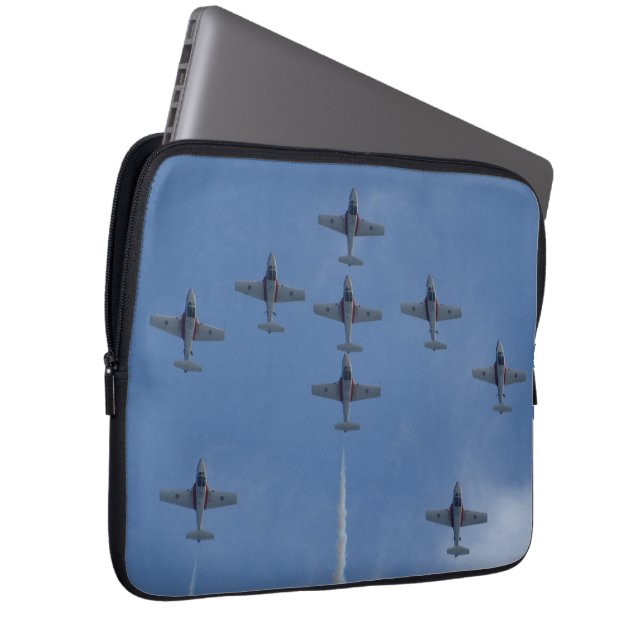 F/A-18 Fighter Jet Flygplan Luft Show Stunt Laptop Sleeve (Framsidan Höger)
