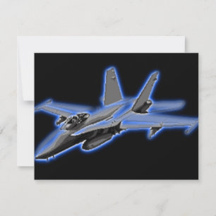 F/A-18 Hornet Blue Fighter Jet